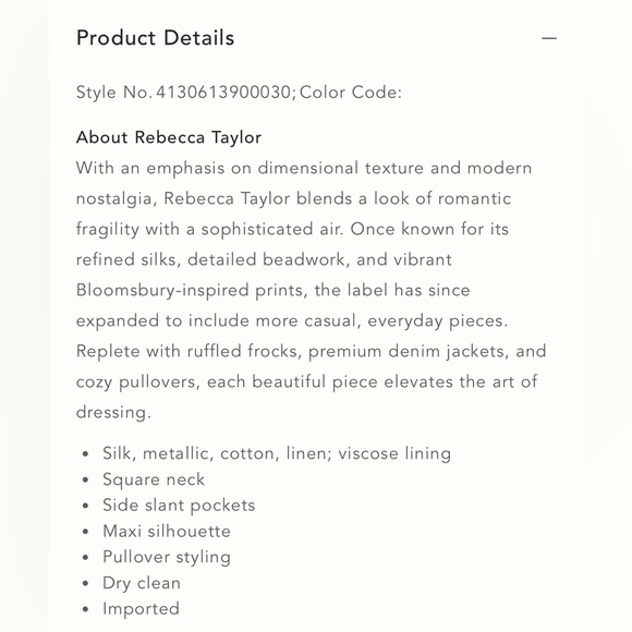 Rebecca Taylor Daffodil Sleeveless Shimmer Maxi Dress - Size 8 - Picture 5 of 10